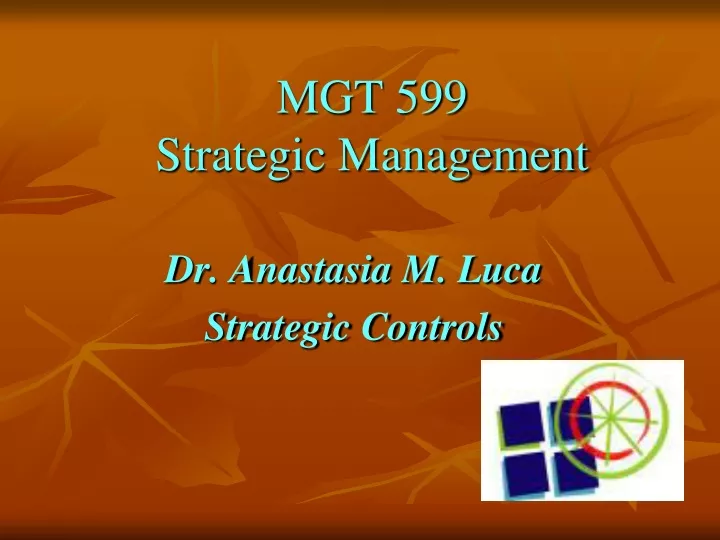 mgt 599 strategic management