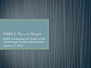 PARCC Parent Night