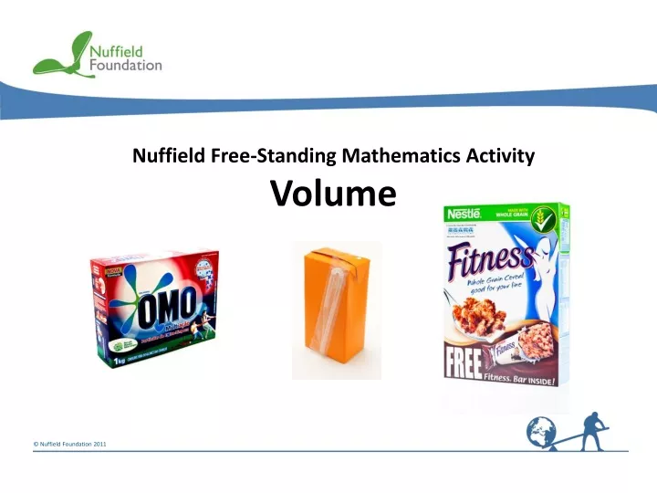 nuffield free standing mathematics activity volume