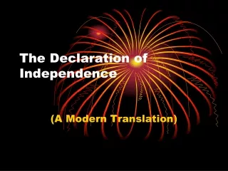 The Declaration of Independence