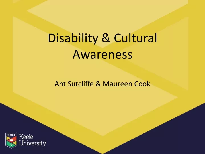 disability cultural awareness ant sutcliffe