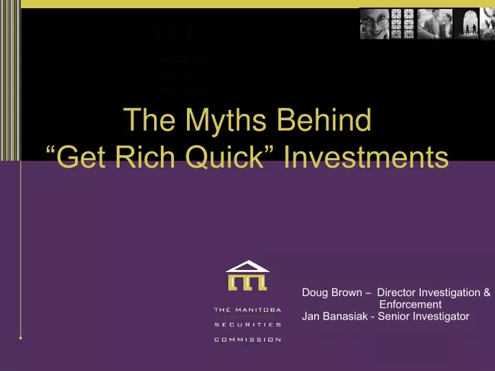 the myths behind get rich quick investments