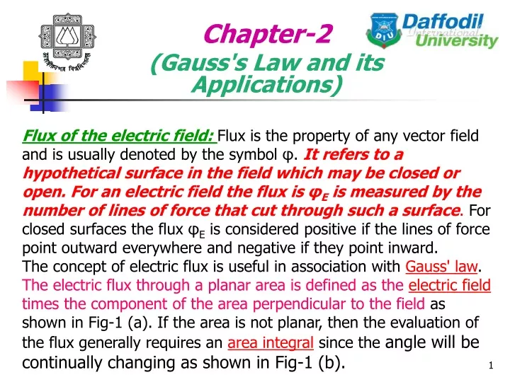 chapter 2 gauss s law and its applications