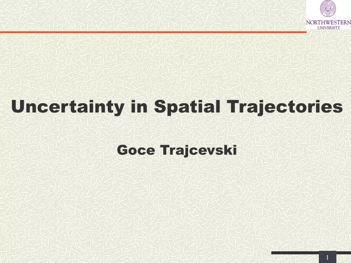uncertainty in spatial trajectories goce