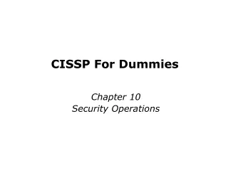 CISSP For Dummies