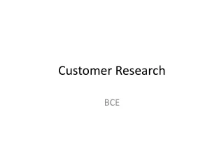 Customer Research