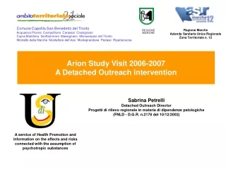 Arion Study Visit 2006-2007 A Detached Outreach intervention