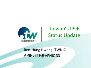 Taiwan’s IPv6 Status Update
