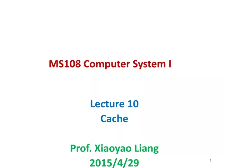 ms108 computer system i