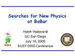 Searches for New Physics at BaBar