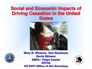 Social and Economic Impacts of Driving Cessation in the United States