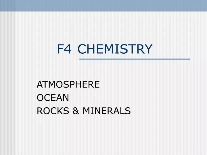f4 chemistry