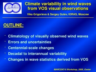 Climate variability in wind waves from VOS visual observations