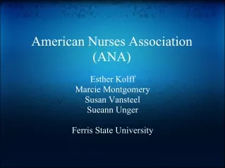 American Nurses Association (ANA)