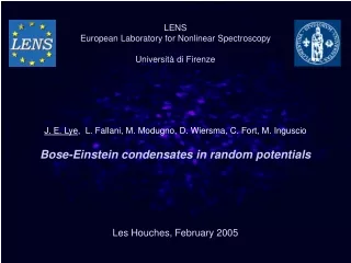 Bose-Einstein condensates in random potentials
