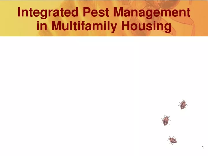 integrated pest management in multifamily housing