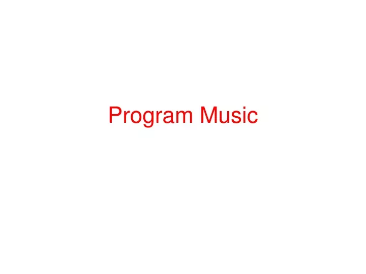 program music