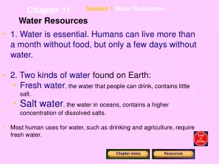 Water Resources