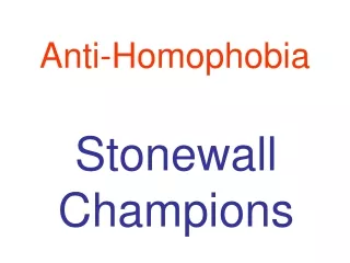 Anti-Homophobia