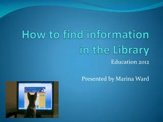 How to find information in the Library