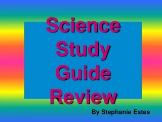 Science  Study Guide Review