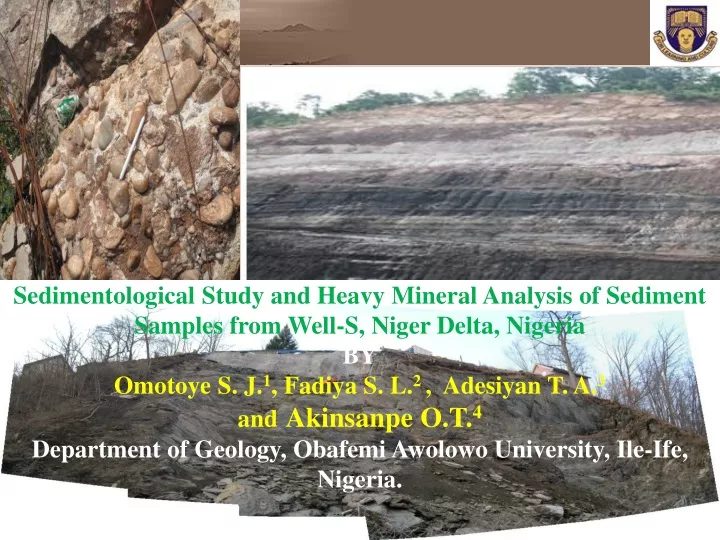 sedimentological study and heavy mineral analysis
