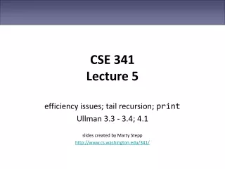 CSE 341 Lecture 5