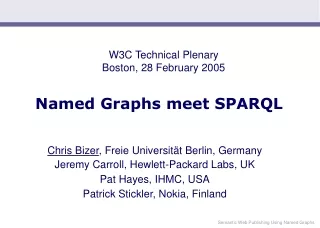 Named Graphs meet SPARQL