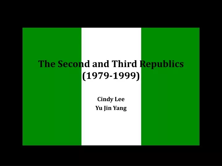 the second and third republics 1979 1999