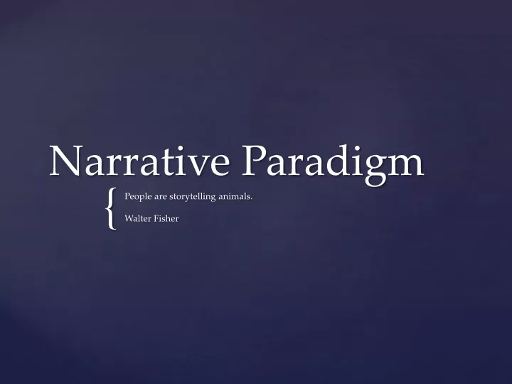 narrative paradigm