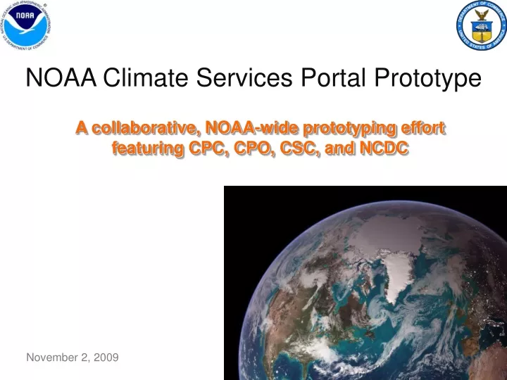 noaa climate services portal prototype