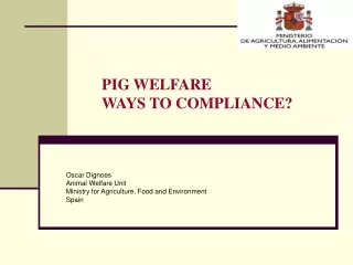 PIG WELFARE  WAYS TO COMPLIANCE?
