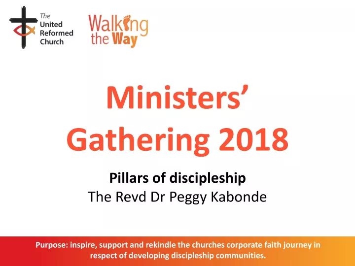 ministers gathering 2018 pillars of discipleship the revd dr peggy kabonde