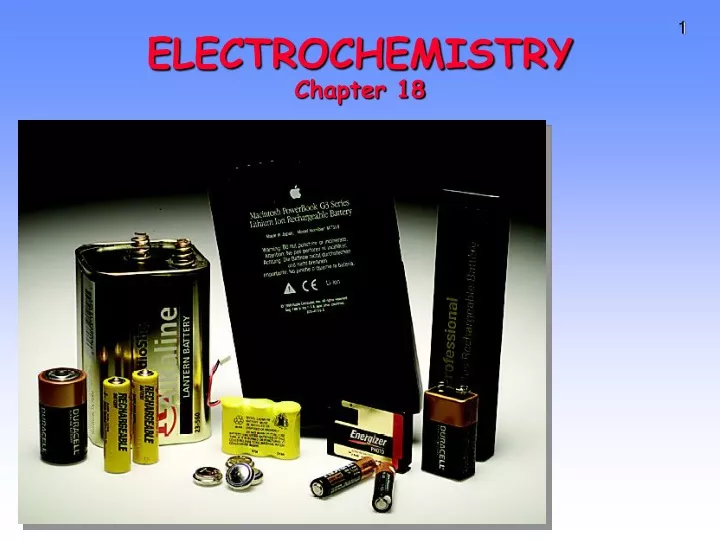 electrochemistry chapter 18