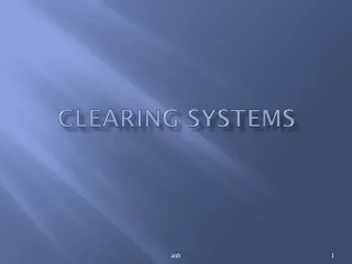 Clearing Systems