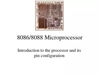 8086/8088 Microprocessor