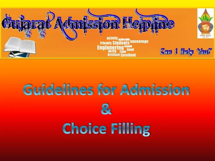 guidelines for admission choice filling