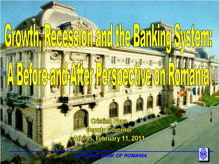 growth recession and the banking system a before