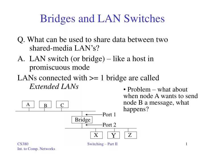 bridges and lan switches