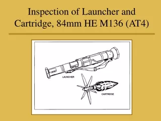 Inspection of Launcher and Cartridge, 84mm HE M136 (AT4)