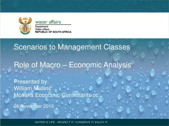 scenarios to management classes role of macro