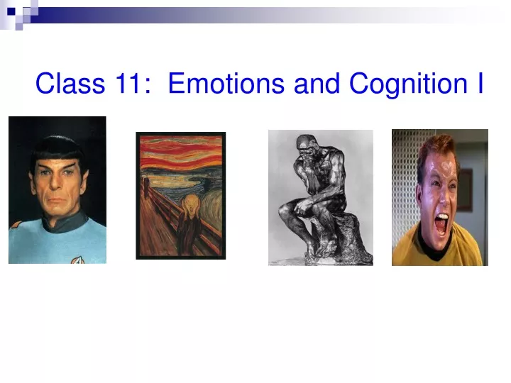 class 11 emotions and cognition i
