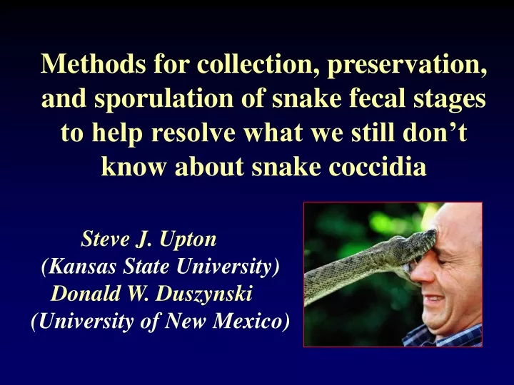 methods for collection preservation