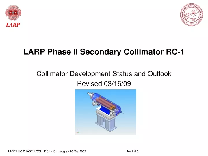 larp phase ii secondary collimator rc 1