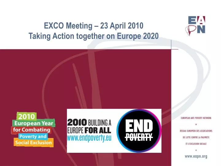 exco meeting 23 april 2010 taking action together on europe 2020