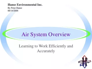 Air System Overview