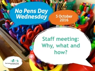 Staff meeting: Why, what and how?