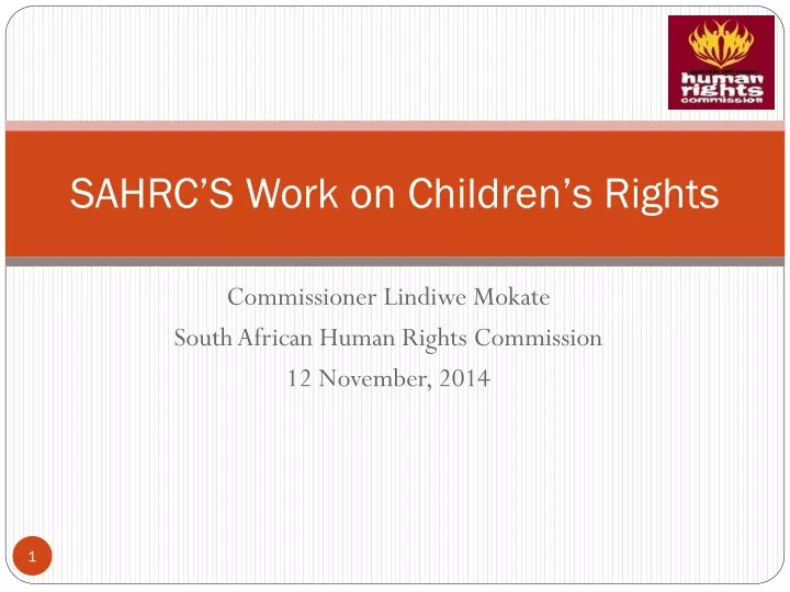 sahrc s work on children s rights