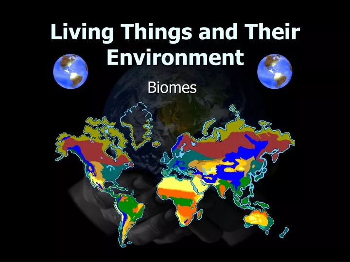 living things and their environment