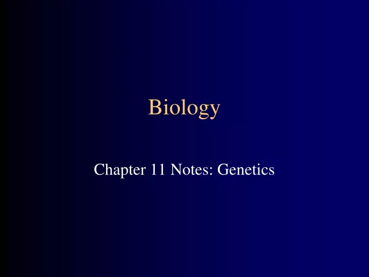 biology